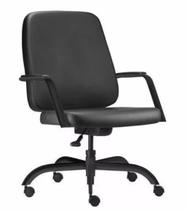 Cadeira para Plus Size até 200kg com Base Giratória Linha Plus Size Preto