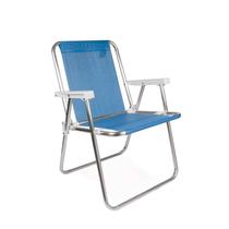 Cadeira Para Praia Piscina Camping Alumínio Dobrável Sannet - MOR
