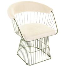 Cadeira para Sala de Estar Wp Decorativa Verde Oliva/ Areia Cadeira para Sala de Estar Wp Decorativa Verde Oliva/ Areia