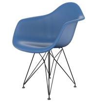 Cadeira para Sala de Jantar Arm Eiffel Azul Aço - Sea&Co