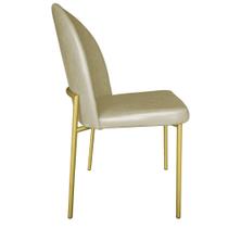 Cadeira para Sala de Jantar Cecilia Corvin Base Ferro Dourado Gold