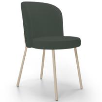 Cadeira para Sala de Jantar Cozinha Estofada Gavi Arena L02 Linho Verde Musgo - Lyam Decor Cadeira para Sala de Jantar Cozinha Estofada Gavi Arena L02 Linho Verde Musgo - Lyam Decor