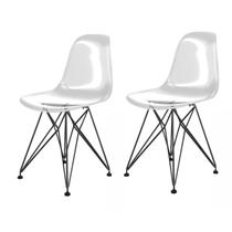 Cadeira para Sala de Jantar Eames Pc Eiffel Transparente