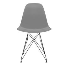 Cadeira para Sala de Jantar Eames PP Eiffel Cinza/Brasão