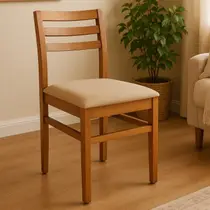 Cadeira para Sala de Jantar em Madeira Maciça Diamante Cadeira para Sala de Jantar em Madeira Maciça Diamante