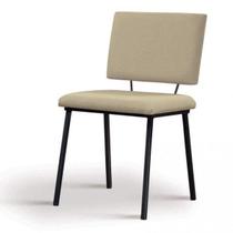 Cadeira para Sala de Jantar Escritório Estofada Base em Aço Antonella