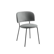 Cadeira para Sala de Jantar Escritório Estofada Base em Aço Ergonômica Shell