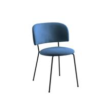 Cadeira para Sala de Jantar Escritório Estofada Base em Aço Ergonômica Shell