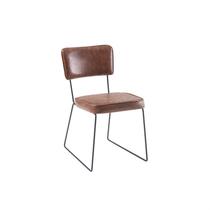 Cadeira para Sala de Jantar Escritório Estofada Base em Aço Roma Marrom/Preto/Caramelo Cadeira para Sala de Jantar Escritório Estofada Base em Aço Roma Marrom/Preto/Caramelo
