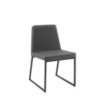 Cadeira para Sala de Jantar Escritório Estofada Base em Aço Yanka Cinza/Chumbo Cadeira para Sala de Jantar Escritório Estofada Base em Aço Yanka Cinza/Chumbo