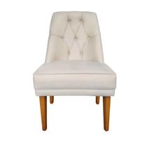 Cadeira Para Sala De Jantar Escritório Estofada Berlim Retro Suede Porcelana Eli Móveis e Decoração