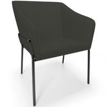 Cadeira Para Sala de Jantar Estar Living Olívia L02 Linho Verde Musgo - Lyam Decor Cadeira Para Sala de Jantar Estar Living Olívia L02 Linho Verde Musgo - Lyam Decor