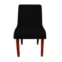 Cadeira Para Sala de Jantar Lizz Pés Palito Veludo Preto - D'Classe Decor