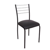 Cadeira para Sala de Jantar Suez Metal Preto/Bege Cadeira para Sala de Jantar Suez Metal Preto/Bege