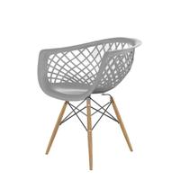 Cadeira para Sala de Jantar Web Dsw Cinza Brasão - Seat&Co