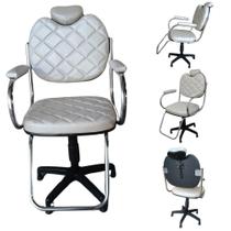 Cadeira Para Salão De Cabeleireiro Pérola /Luiza Gomada Fixa