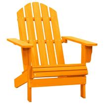 Cadeira Patio Adirondack VidaXL em madeira maciça de abeto laranja 110 kg Cadeira Patio Adirondack VidaXL em madeira maciça de abeto laranja 110 kg