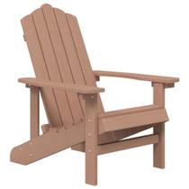 Cadeira Patio Adirondack VidaXL Outdoor em HDPE Brown