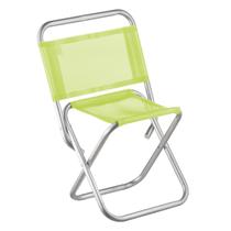 Cadeira pescador dobrável de alumínio verde limão