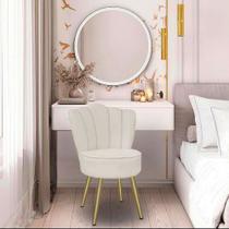Cadeira Pétala para Penteadeira Studio Maquiagem Clinica Estética Escritório Cadeira Pétala para Penteadeira Studio Maquiagem Clinica Estética Escritório