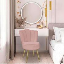 Cadeira Pétala para Penteadeira Studio Maquiagem Clinica Estética Escritório Cadeira Pétala para Penteadeira Studio Maquiagem Clinica Estética Escritório