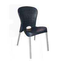 Cadeira plast.pto pe aco luxo antares