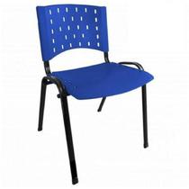 Cadeira Plástica 04 pés Plástico Azul (Polipropileno) - RealPlast