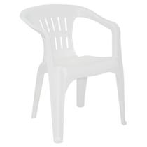 Cadeira Plástica Atalaia com Braço Branca Tramontina