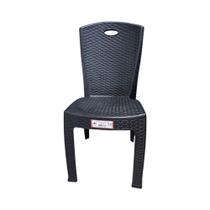 Cadeira Plástica Bistrô Rattan - A.J.A.