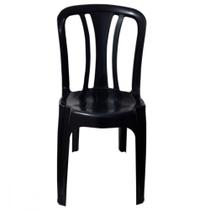 Cadeira Plástica Caixaplast Arcos Bistrô Duoplastic Preto