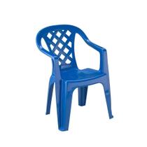 Cadeira Plástica Empilhável Giorgia Azul Pisani