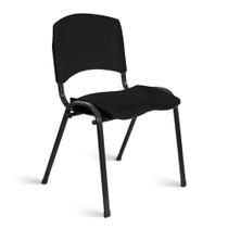 Cadeira Plástica Fixa A/E Preto Lara
