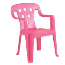 Cadeira Plástica Infantil p/ Hora do Lanche Estudo Cores MOR
