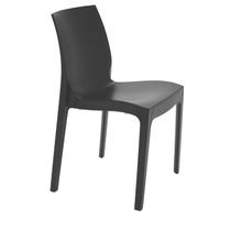 Cadeira plastica monobloco alice preta satinada - TRAMONTINA