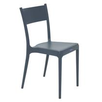 Cadeira plastica monobloco diana azul navy