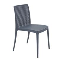 Cadeira plastica monobloco isabelle azul navy