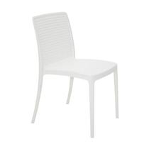 Cadeira plastica monobloco isabelle branca