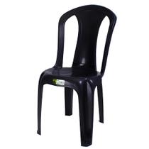 Cadeira Plastica Sem Braco Bistro Preta 182Kg - Duoplast Cadeira Plastica Sem Braco Bistro Preta 182Kg - Duoplast