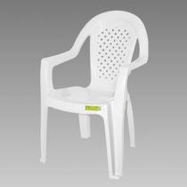 Cadeira Plástica Topplast Isabela com Braço - Branca
