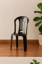 Cadeira Plástico Bistrô Preta Sem Braço - 182kg - Mor Cadeira Plástico Bistrô Preta Sem Braço - 182kg - Mor