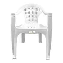 Cadeira Plastico Viviane Branca Com Braço - Duo Cadeira Plastico Viviane Branca Com Braço - Duo