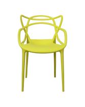 Cadeira Polipropileno Alegra Espresso Móveis Amarelo