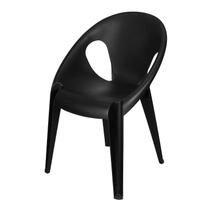 Cadeira Polipropileno para Sala de Jantar Drop Preto Cadeira Polipropileno para Sala de Jantar Drop Preto