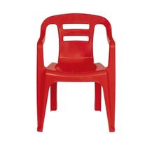 Cadeira Poltrona Apoio De Braço Flow Colorida Mor -Vermelho