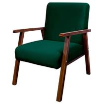 Cadeira Poltrona Bally para Penteadeira Camarim Veludo Verde - Will Decor