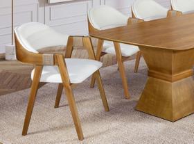 Cadeira Poltrona Concha Estofada com Braço e Corda - 1 UND Tecido:BouclêCor:Creme