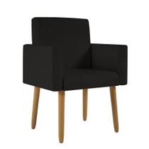 Cadeira Poltrona Decorativa - Escritório - Recepção - Preta Desenho do tecido:Suede Preto Cadeira Poltrona Decorativa - Escritório - Recepção - Preta Desenho do tecido:Suede Preto