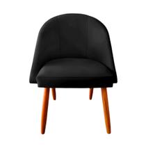 Cadeira Poltrona Decorativa Lua Veludo Preto Para Mesa De Jantar Para Recepção Escritório Penteadeira Cadeira Poltrona Decorativa Lua Veludo Preto Para Mesa De Jantar Para Recepção Escritório Penteadeira