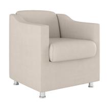Cadeira Poltrona Decorativa Recepção Hospital Suede