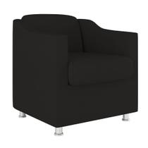 Cadeira Poltrona Decorativa Recepção Sala Quarto Suede - Balaqui Decor